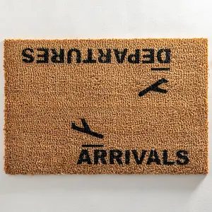 Arrivals and Departures Doormat