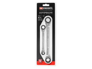 Facom Quatro Ratcheting Spanner Set, 2 Piece