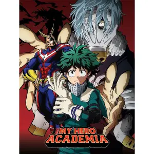 My Hero Academia An Enemy Threat Canvas Print Red/Green/Blue (80cm x 60cm)