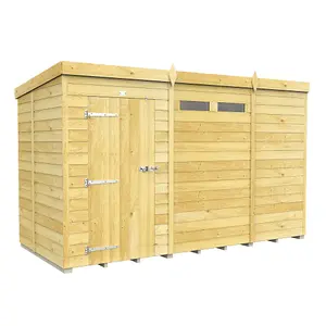 DIY Sheds 11x5 Pent Security Shed - Single Door