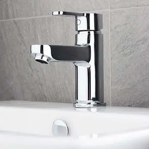 Melody Polished Chrome Deck-mounted Basin Mono Mixer Tap