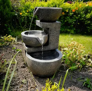 Primrose Genoa Solar Cascading Water Feature 49cm