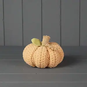 The Satchville Gift Company Peach Fabric Pumpkin