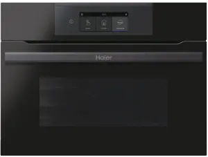 Haier HWO45NB4T0B1 Built-in Compact Combination microwave - Gloss black