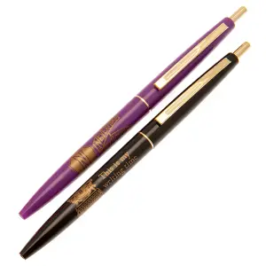 Wednesday Pen Set (Pack of 2) Purple/Black/Gold (One Size)