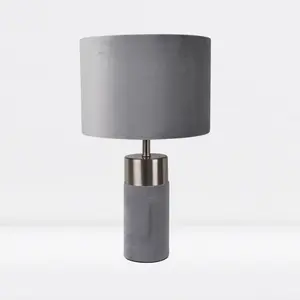 Raubsville 32Cm Table Lamp (Set of 2) Grey / Grey