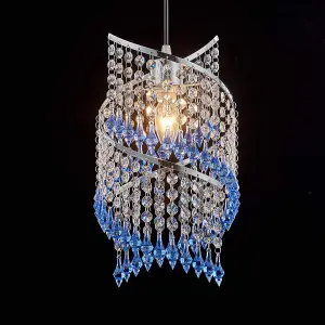 Innoteck Spiral Droplet Pendant Light shade - Blue