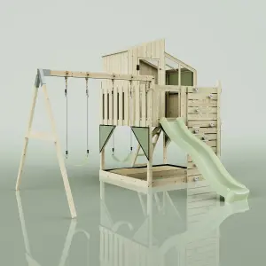 PolarPlay Kids Climbing Tower & Playhouse with Swing and Slide - Swing Geir Sage