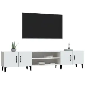 Berkfield TV Cabinet White 180x31.5x40 cm Engineered Wood