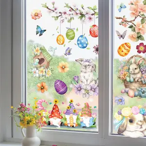 Easter Bunny Watercolour Easter Window Clings