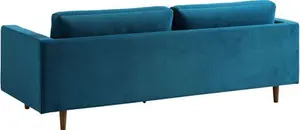 Henrietta Large 3-Seater Sofa, Teal Velvet - Daals - Sofas