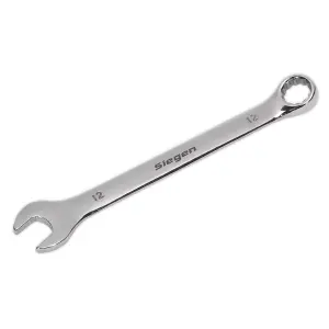 Sealey WallDrive Combi Spanner Chrome Vanadium Steel Polished Finish 12mm S01012