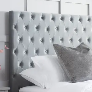 Birlea Marquis Double Ottoman Bed Grey