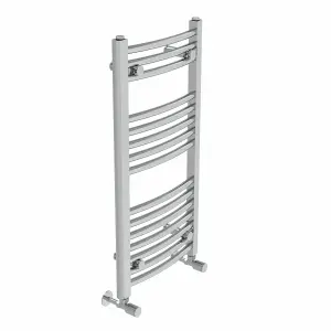 Right Radiators 800x400 mm Curved Heated Towel Rail Radiator Bathroom Ladder Warmer Chrome