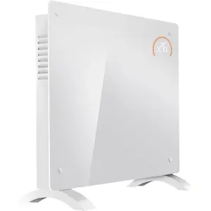 Electric White Glass Panel Heater - 1000W Smart Wi-Fi Wall Moutned Radiator