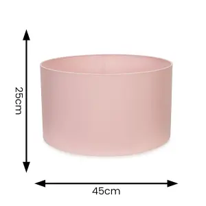 ValueLights Reni Blush Pink Fabric Large Ceiling Pendant Lamp Shade