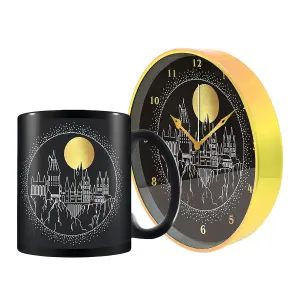 Harry Potter Moon Mug Set Black/Gold (One Size)