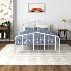 Holland Bed Frame White / Kingsize (5')