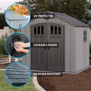 Lifetime 8 Ft. x 7.5 Ft. Outdoor Storage Shed