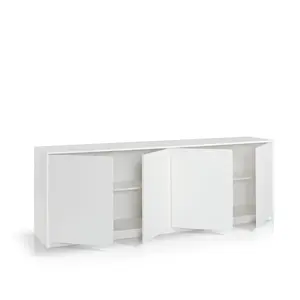 McCutchenville 238 Cm Wide Sideboard White