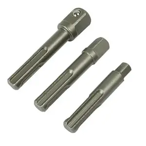 3 Piece SDS Plus Socket Drive Set 1/4" Inch 3/8" Inch & 1/2" Inch For Hex Drill