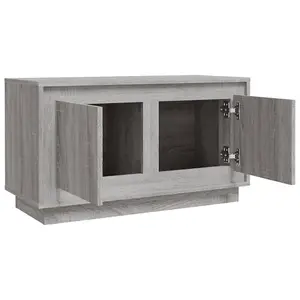 Berkfield TV Cabinet Grey Sonoma 80x35x45 cm Engineered Wood