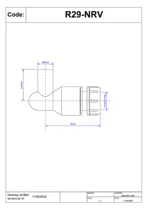 McAlpine R29-NRV 90degree Elbow with integral Non-Return Valve Plain Tail Inlet x 19/23mm Universal Outlet