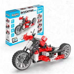 Engino Inventor Mechanics Custom Bike Construction Kit - 5 Bonus Models