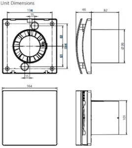 Nuaire Faith/Faith Plus DMEV Extractor Fan 230v Mains Connection