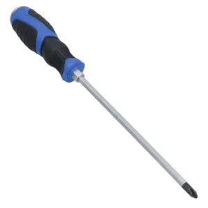 PH2 x 175mm Phillips Premium Screwdriver Magnetic Hardened Tip + Rubber Grip