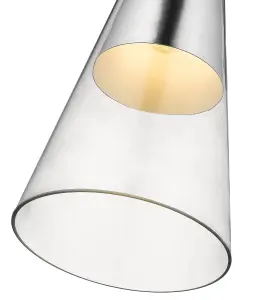 Luminosa Spring Ceiling Pendant Clear Glass Single, E27