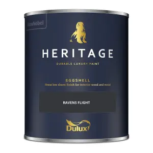 Dulux Trade Heritage Ravens Flight Eggshell Wall paint, 750ml