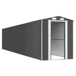 Berkfield Garden Shed Anthracite 192x1021x223 cm Galvanised Steel