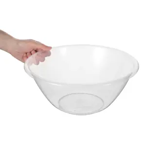 Hardys Set of 4 Mixing Bowls - BPA Free Plastic, Salad, Mixing and Cake Bowls, Microwave & Dishwasher Safe - 1L, 2.3L, 4L, 7L