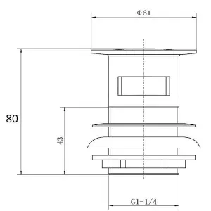 Mira Showers Fluency Monobloc Basin Tap Chrome Bathroom + Waste 2.1828.001