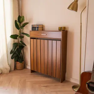 Classic Wooden Radiator Cover With Storage Draw - Small