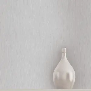 Holden Décor Opus Loretta Grey Metallic effect Textured Wallpaper