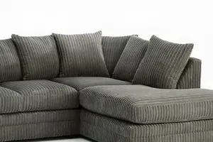 Furniture Stop - Hart Prime Cord Fabric Corner Sofa