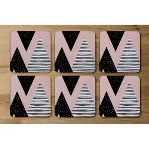 Square 6 Piece Coaster Set (Set of 6)