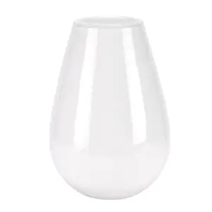 Hestia White Opaque Rounded Vase