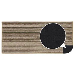  Non-Slip Indoor Door Mat Beige / Rectangle W57 x L150 cm