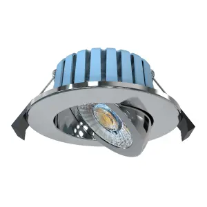 Litecraft COB LED Chrome Adjustable Colour Changing Bathroom Downlight