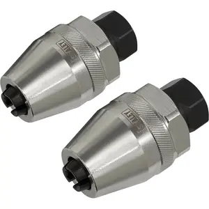 2 Piece Impact Stud Extractor Set - 1/2" & 3/8" Sq Drive - Damaged Stud Removal