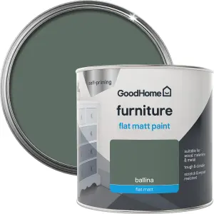 GoodHome Renovation Ballina Flat matt Multi-room Furniture paint, 500ml