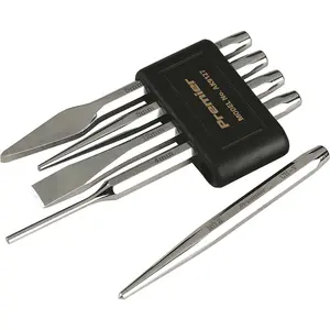 High-Quality 5 Piece Punch & Chisel Set - Durable Chrome Vanadium Steel