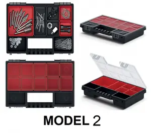 DIY Organiser STORAGE CASE Small Parts Carry Tool Box Screws Craft Mobil Fishing Model 2