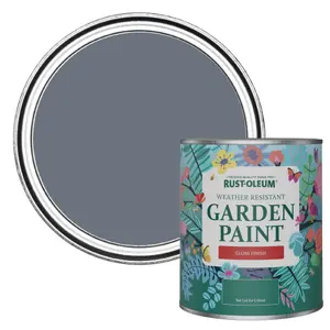 Rust-Oleum Marine Grey Gloss Garden Paint 750ml