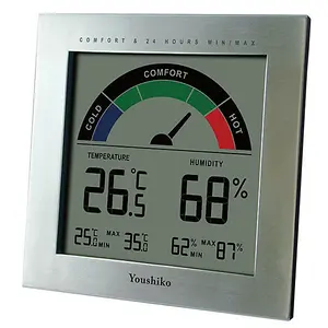 Youshiko YC9066 Digital Thermometer Hygrometer with Comfort Level Display