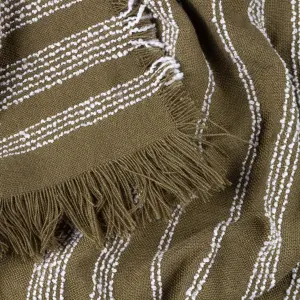 HOEM Jour Boucle Yarn Woven Fringed Throw