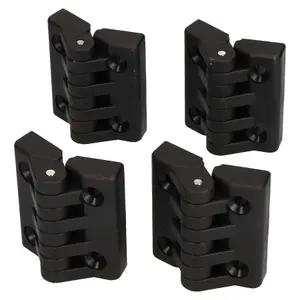 Industrial Polyamide Plastic Hinge 64x65mm Door Hatch Locker Italian Made 4PK